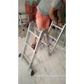 Escalera plegable de aluminio En131 tipo bisagra telescópica de acero de uso múltiple escalera